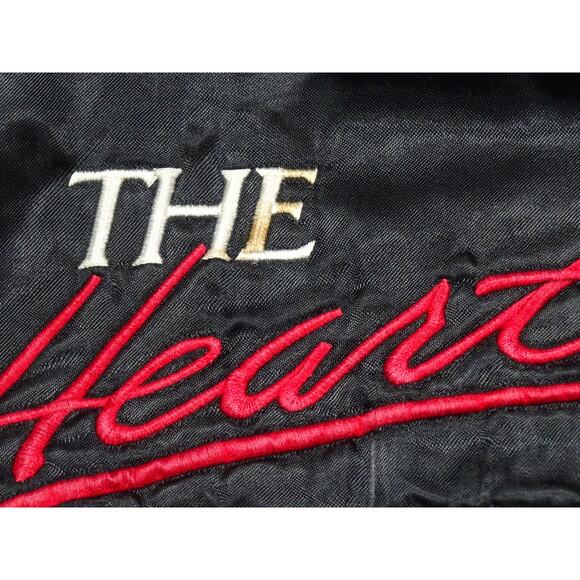 Vtg Westark Black Satin Chevrolet "Heartbeat of America" Bomber Jacket, Size M - Picture 10 of 10